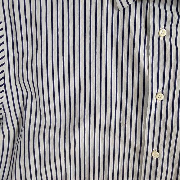 Barneys New York Mens Striped Button Up Shirt Large - Picture 5 of 5